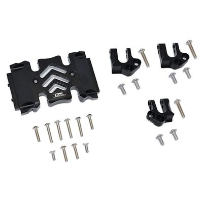 GPM Aluminum Center Gear Box Case & Mount Black : Axial SCX10 III Wrangler
