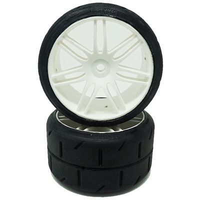 GRP GWH02-XS3 1:5 TC W02 REVO XS3 Soft Tire w/White Wheel (2)