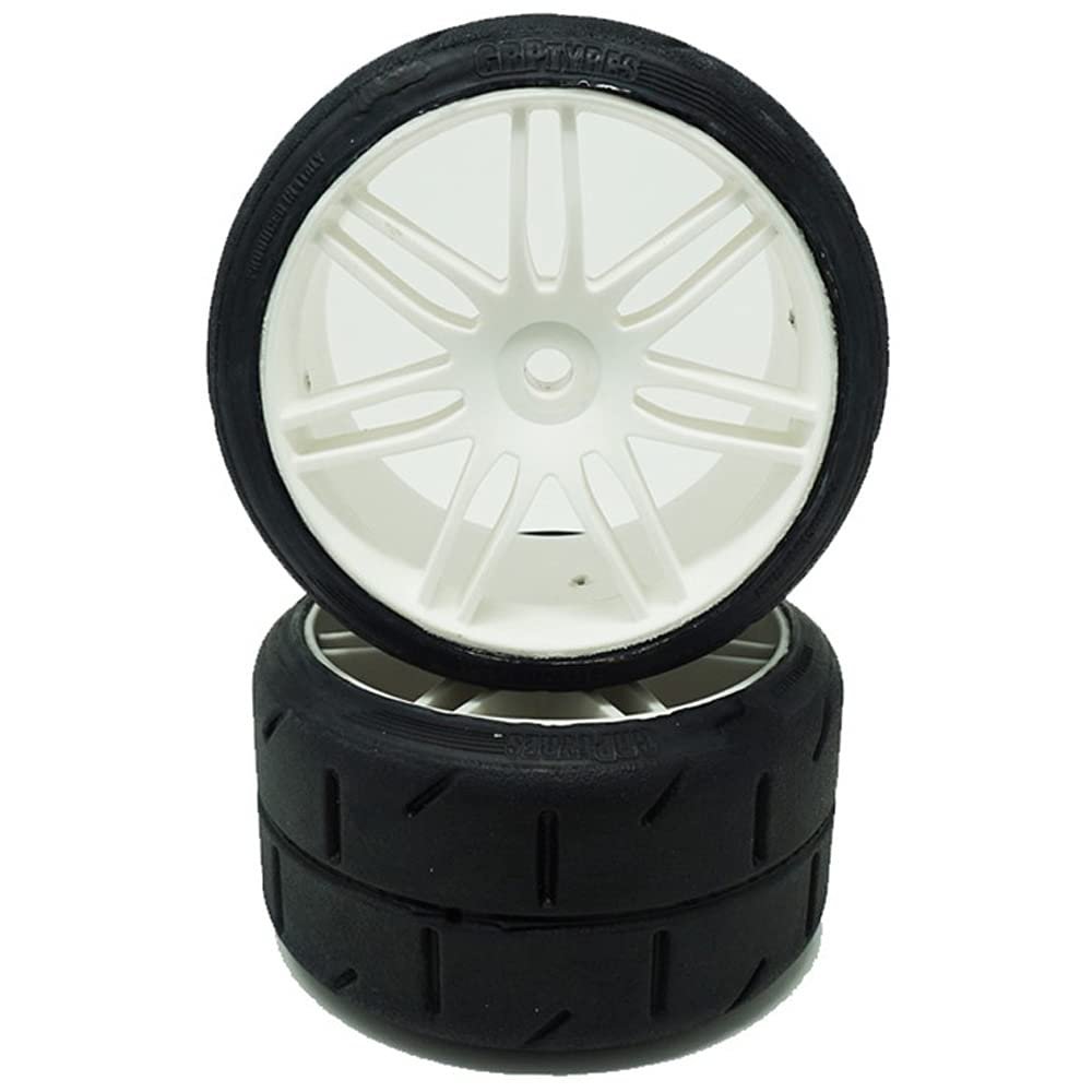 GRP GWH02-XS3 1:5 TC W02 REVO XS3 Soft Tire w/White Wheel (2)