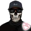 Obacle Bandana Face Mask Half for Dust Wind UV Sun Protection Seamless 3D Tube Mask Bandana for Men Women Thin Breathable Mask Riding Biker Cycling Sports Festival (Skull White Face Teeth Black Nose) view 2