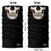 Obacle Bandana Face Mask Half for Dust Wind UV Sun Protection Seamless 3D Tube Mask Bandana for Men Women Thin Breathable Mask Riding Biker Cycling Sports Festival (Skull White Face Teeth Black Nose) view 3