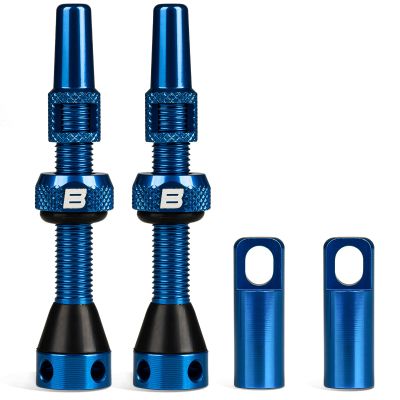 BWSHLF Tubeless Presta Valve Stem 40/44/55/60/65/70/80/100 mm, Super Light Alloy Presta Valve Stem Kit with Valve Core Remover Tool and Valve Stem Caps - Multiple Color and Size Options(Pair)