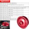 Fuel Filter Cap For Ford 6.0L Powerstroke Diesel 2003-2007 F250 F350 F450 F550 F650 F750 Excursion E150 E250 E350 E450 Billet Aluminum (Red) view 2