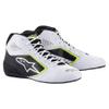 Alpinestars TECH-1 K START V2 SHOES - WHT BLK YEL FLOU - 12 view 1