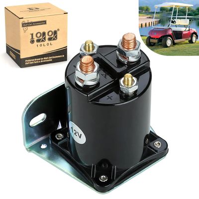 10L0L 12V Starter Solenoid Relay Assembly for Yamaha G2, G8, G9, G11, G14, G16 & G20 1985-2002 4-Cycle Gas Golf Cart, OEM JF2-H1950-00-00, JR3-H1950-00, J38-81950-01