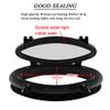 FFYUE Oval Yacht Motorhome Porthole Skylight, Portable ABS Tempered Glass Window, Durable Ship Window Decorative Window Watertight Window,Black view 2