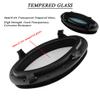 FFYUE Oval Yacht Motorhome Porthole Skylight, Portable ABS Tempered Glass Window, Durable Ship Window Decorative Window Watertight Window,Black view 3