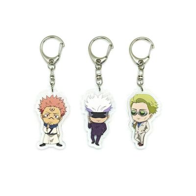 EBTY DREAMS Inc. - Set of 3 Jujutsu Kaise Acrylic Keychain Satoru Gojou, Kento Nanami, Sukuna Ryoumen v1