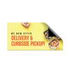 GotPrint Car Magnet We Now Offer Delivery & Curbside Pickup Sign Durable & Weatherproof Magnetic Sticker (9" x 24") view 1