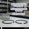 Asaki 0386279 Piston Ring Set Standard Size Replacement for Johnson Evinrude 9.9 15 HP Outboard 1974-1992 view 3
