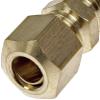 APDTY 911253 FUEL LINE COMPRESSION UNION THAT ADAPTS STEEL TO STEEL TUBE. view 2