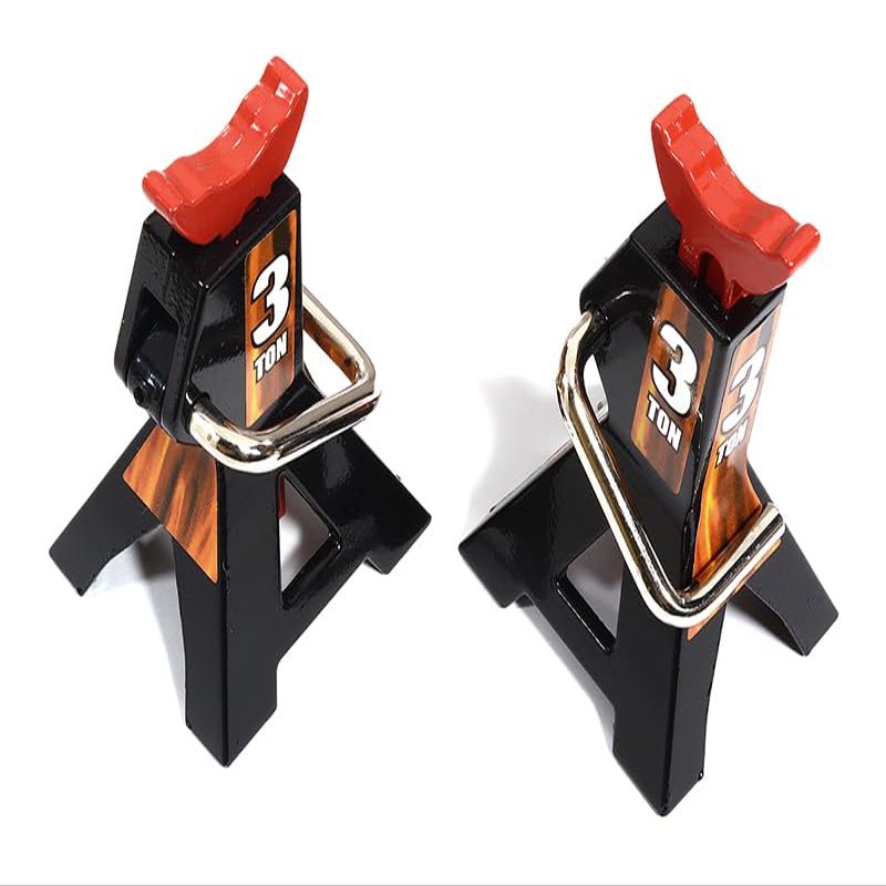 Integy Realistic Model 3 Ton Jack Stands (2) for 1/10, 1/8 Scale & Rock Crawler