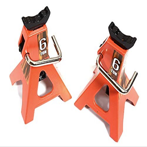 Integy Realistic Model 6 Ton Jack Stands (2) for 1/10, 1/8 Scale & Rock Crawler
