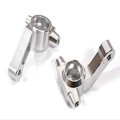 Integy Machined Alloy Steering Knuckles for Associated DR10 Drag Race Car RTR - Silver
