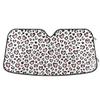 Leopard Print Cheetah Pink Heart Car Sun Visor - Accordion Folding Auto Sunshade for Truck SUV - 55 x 28 Inch view 1