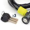 Urban UR5100 Phyton Cable Lock, Reinforced Steel Cable with Very Flexible Articulated Shielding, High Security Lock, Anti Theft Armored Cable for Motorcycle, Electric Bicycle, Scooter, 100cm/3,3ft view 4