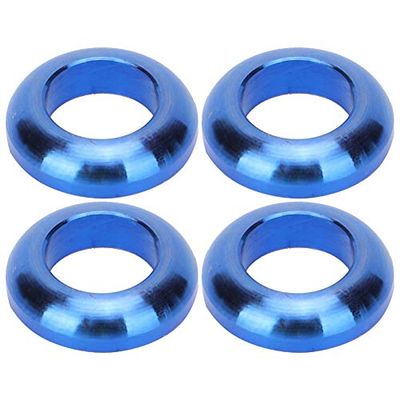 M6 Bike Brake Spacers, Blue Lightweight Alloy Washers for Mountain BMX Bicycle Disc Brake Caliper Installation and Maintenance