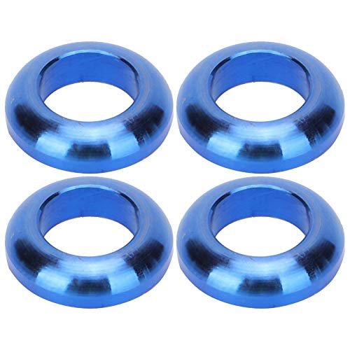 M6 Bike Brake Spacers, Blue Lightweight Alloy Washers for Mountain BMX Bicycle Disc Brake Caliper Installation and Maintenance