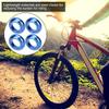 M6 Bike Brake Spacers, Blue Lightweight Alloy Washers for Mountain BMX Bicycle Disc Brake Caliper Installation and Maintenance view 4