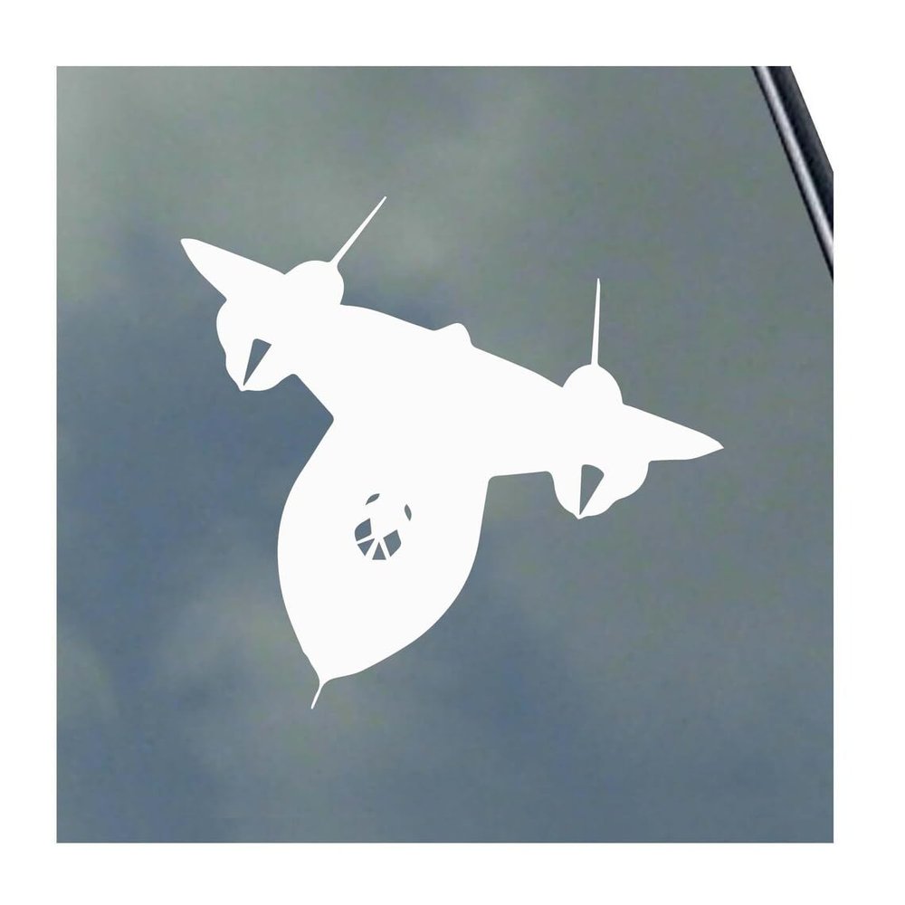 SR-71 Blackbird Pilot in Flight Vinyl Sticker Decal by KLO Graphics Reconnaissance Aircraft Flight Crew A-12 SR71 A12 Sled Habu