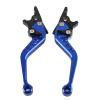 EVGATSAUTO Motorcycle Brake Levers, 2pcs CNC Aluminum Alloy Motorcycle Brake Handle Brake Levers Multi Colors(Blue) view 2