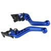 EVGATSAUTO Motorcycle Brake Levers, 2pcs CNC Aluminum Alloy Motorcycle Brake Handle Brake Levers Multi Colors(Blue) view 4