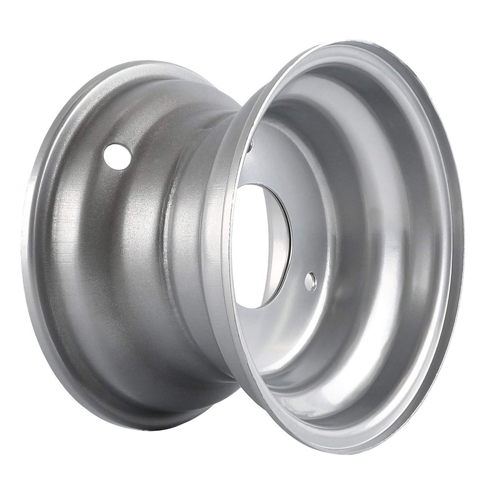 ZXTDR 6" Wheel Rim with 3 Holes for ATV Go Kart Mini Bike Lawn Tire 145/70-6 (Silver)