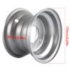 ZXTDR 6" Wheel Rim with 3 Holes for ATV Go Kart Mini Bike Lawn Tire 145/70-6 (Silver) view 2