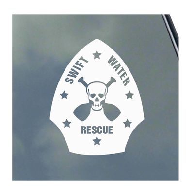 Swift Water Rescue Vinyl Sticker Decal White Water Live Bait Rescue Go and Tow