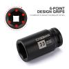 CASOMAN 3/4" Drive x 33 mm Deep 6 PT Impact Socket, CR-MO, 3/4-inch Drive 6 Point Axle Nut Socket for Easy Removal of Axle Shaft Nuts (33MM) view 3