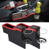 Lingland 2 PCS Car Seat Crevice Storage Box with Interval Cup Drink Holder Organizer Auto Gap Pocket Stowing Tidying for Phone Pad Card Coin Case Accessories(Black) Car storage box storage box storage view 1
