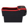 Lingland 2 PCS Car Seat Crevice Storage Box with Interval Cup Drink Holder Organizer Auto Gap Pocket Stowing Tidying for Phone Pad Card Coin Case Accessories(Black) Car storage box storage box storage view 2