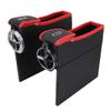 Lingland 2 PCS Car Seat Crevice Storage Box with Interval Cup Drink Holder Organizer Auto Gap Pocket Stowing Tidying for Phone Pad Card Coin Case Accessories(Black) Car storage box storage box storage view 3