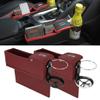 Lingland 2 PCS Car Seat Crevice Storage Box with Interval Cup Drink Holder Organizer Auto Gap Pocket Stowing Tidying for Phone Pad Card Coin Case Accessories(Black) Car storage box storage box storage view 1