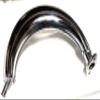 BGF Banana pipe Muffler Exhaust Chamber Silencer for 80cc 100cc 2-stroke gas motor bike (CHROME) view 1