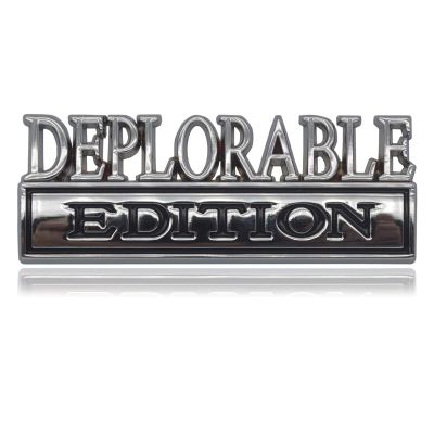 GeeGeeTop Universal Deplorable Edition Emblem Sticker Replacement Car Truck SUV Compatible with Ford F150 Jeep Dodger Chevrolet Badge Tailgate Badge Front Grille Hood Trunk