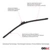 OMAC Front Windshield Wiper Blades Set for Ford Taurus 2010-2019 view 4