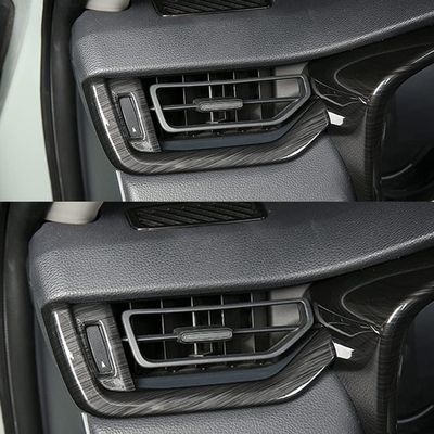 Genericss Central Dashboard Side Air Vent Outlet Trims 2019 2020 2021 2022 for RAV4 XA50 Car Interior Accessories Decoration Black