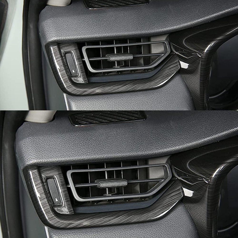 Genericss Central Dashboard Side Air Vent Outlet Trims 2019 2020 2021 2022 for RAV4 XA50 Car Interior Accessories Decoration Black
