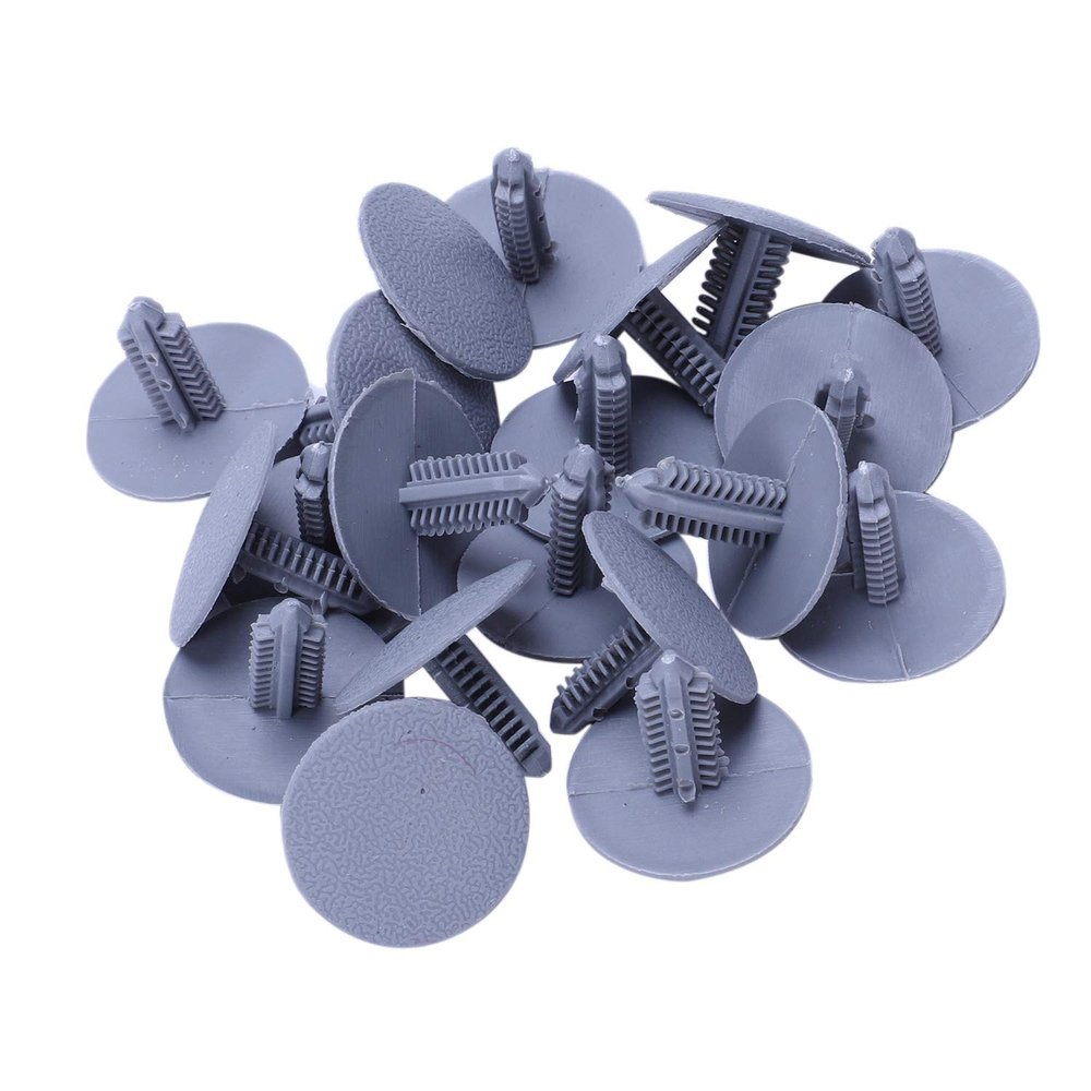 20 Pieces Gray Plastic Mat Against Vehicle 7mm x 16mm x 24mm