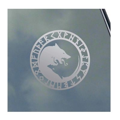 Ulfhednar Rune Circle Vinyl Sticker Decal lfhnar Wolf Warrior Berserker Norse Asatru Viking