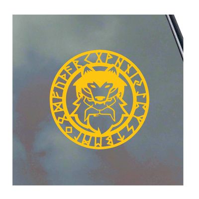 Ulfhednar Viking Rune Circle Vinyl Sticker Decal lfhnar Wolf Warrior Berserker Norse Asatru
