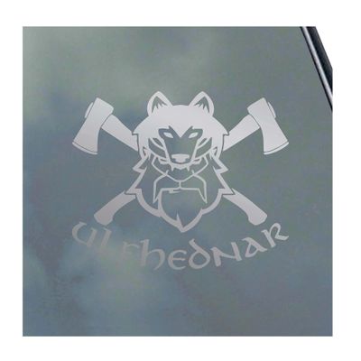 Ulfhednar with Axes Vinyl Sticker Decal lfhnar Wolf Warrior Berserker Norse Asatru Viking