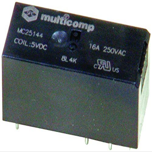 MULTICOMP PRO - MC25144 - Power Relay, 5 VDC, MC25 Series SPDT 16 A Through Hole-6pack