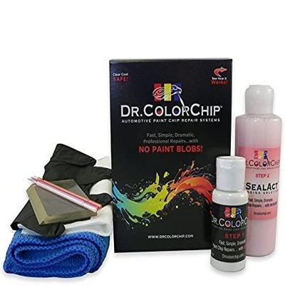 Dr. ColorChip Squirt-n-Squeegee Automobile Touch-Up Paint Kit, Compatible with the 2009 Infiniti FX35, Blue Slate Metallic (K52)