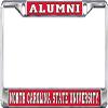 Dixie Dawgs North Carolina State Wolfpack Metal Domed License Plate Frame for Front or Back of Car Officially Licensed (Alumni) view 1