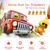 wonuu Cute Yellow Duck Car Ornaments Cool Duck Car Dashboard Decorations Shaking Head Doll view 2