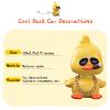 wonuu Cute Yellow Duck Car Ornaments Cool Duck Car Dashboard Decorations Shaking Head Doll view 4