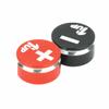 1UP Racing 190430 Lowpro Bullet Plug Grips - Black/Red view 1