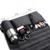 wrumava Car Seat Back Organizer, Tactical Molle Nylon Vehicle Panel Universal Fit Car Backseat Cover Protector (Olny Black molle seat organizer) view 2